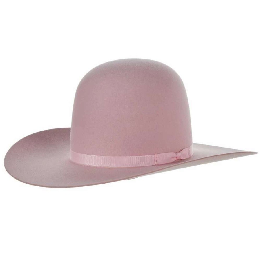 Felt Cowboy Hats * | Rodeo King 7X Powder Pink 4 Inch Brim Open Crown Felt Hat