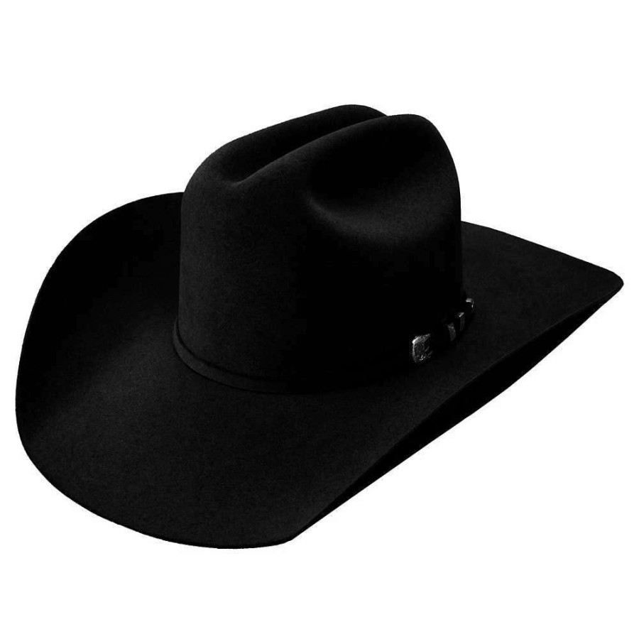 Felt Cowboy Hats * | Resistol Pure 100X Black 4 1/4In. Brim Felt Cowboy Hat