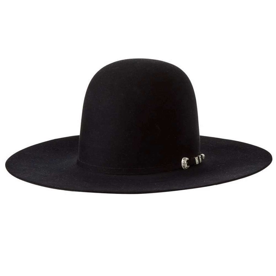 Felt Cowboy Hats * | Resistol Pure 100X Black 4 1/4In. Brim Felt Cowboy Hat