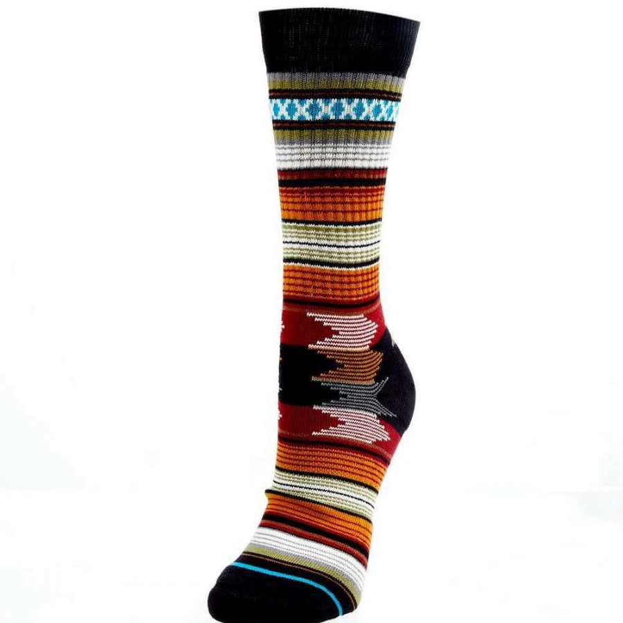 Boots * | Stance Unisex Baron Black Crew Socks