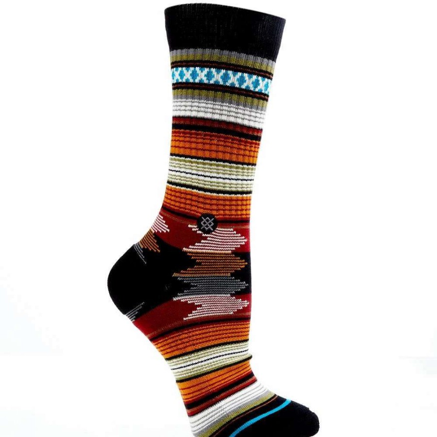 Boots * | Stance Unisex Baron Black Crew Socks