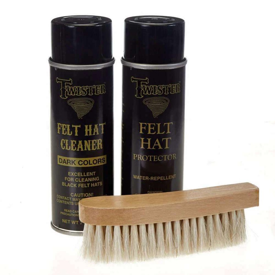 Hat Care & Accessories * | Mf Western Products M&F Twister Felt Hat Care Kit For Dark Colors