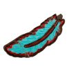 Hat Care & Accessories * | Double J Saddlery Painted Feather Hat Brooch