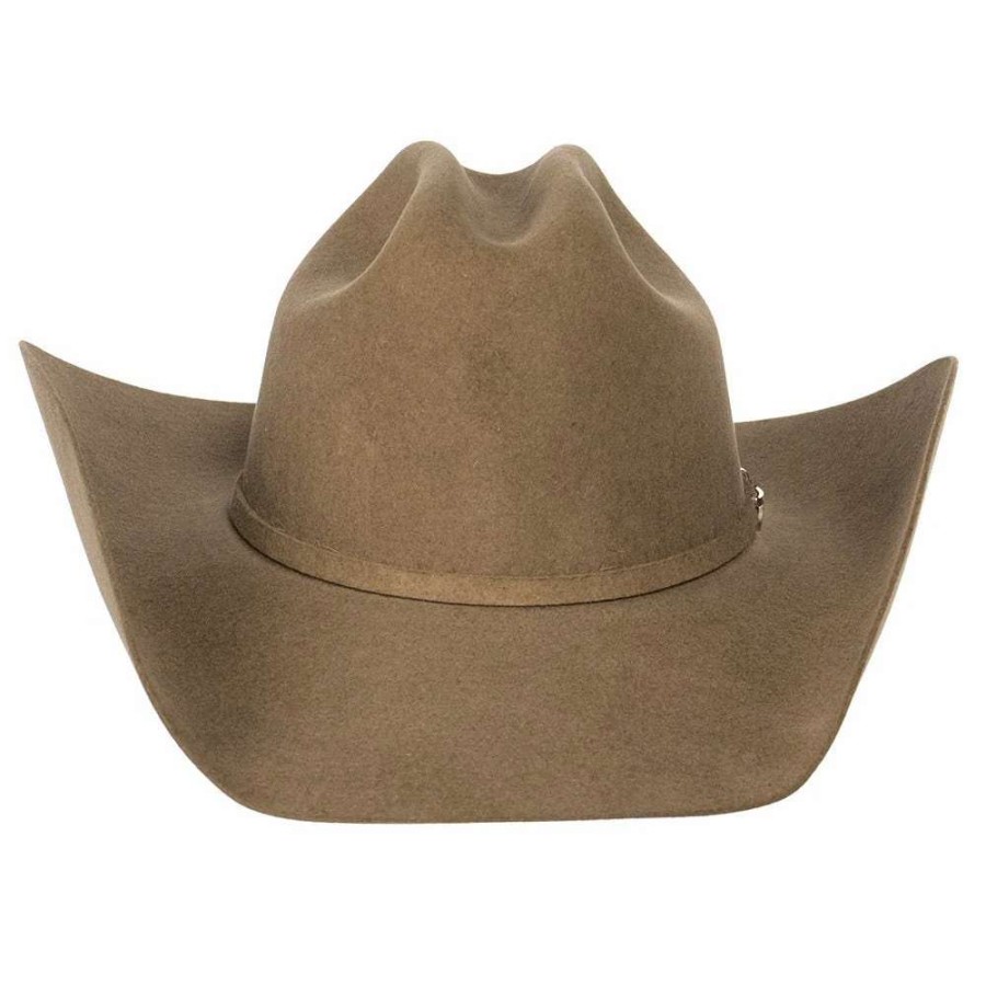 Felt Cowboy Hats * | Resistol 6X Ustrc Stone 4 /4In. Brim Pre-Creased Felt Cowboy Hat