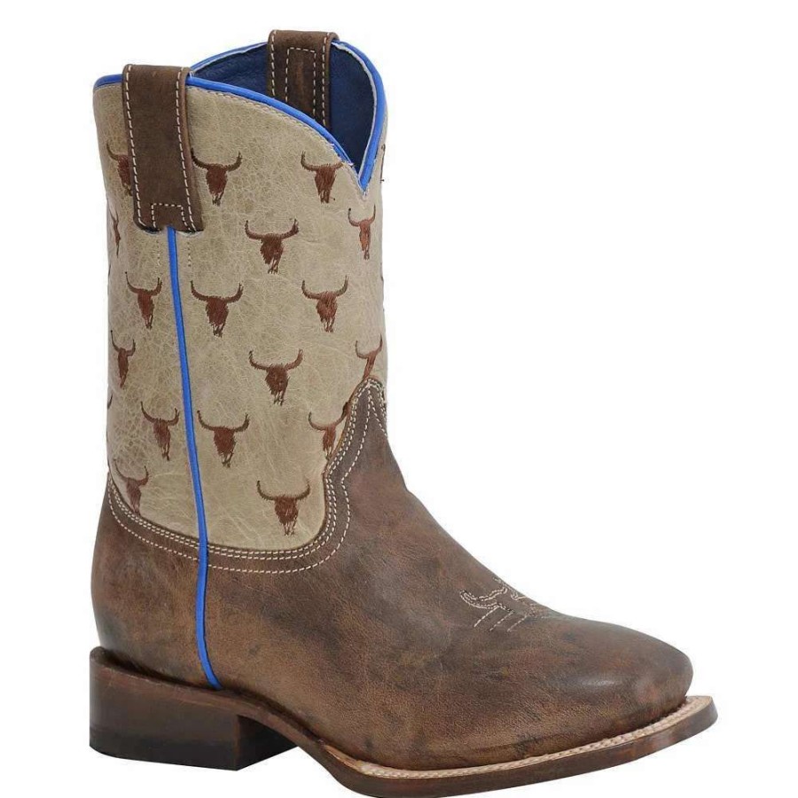 Boots * | Roper Youth Steers 10In. Shaft Cowboy Boot